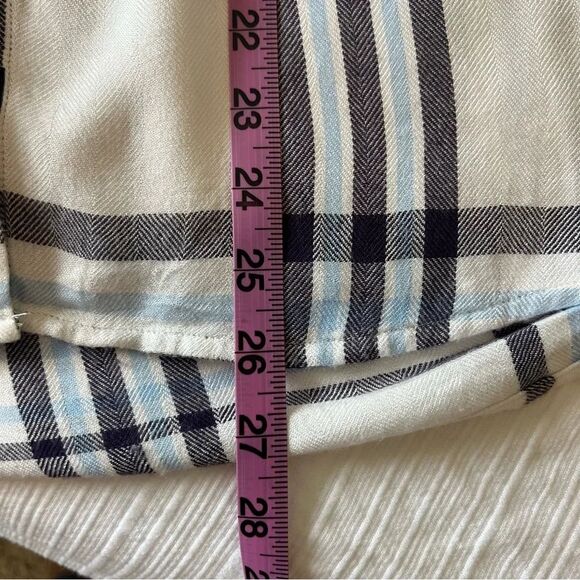 2/$30 Rails Soft Blue and White Plaid Casual Button Down Short Sleeve Shirt - Picture 9 of 10